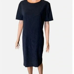 Jessica Howard Faux Suede Short Sleeve Dress Size 16